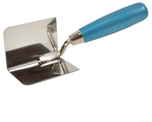 Strumento angolare per cartongesso in acciaio inox, con spatola interna ed esterna per intonaco e finitura, confezione da 2