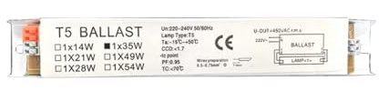 Reattore elettronico Lampade fluorescenti 220-240V Alimentatore elettronico Tubo fluorescente Fluorescente universale Ampia elettronica(6 Uk)
