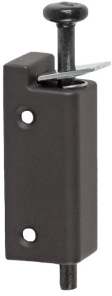 FPL Sliding Door Lock Security Foot Bolt in Tiffany Bronze - Quickly and Easily Locks and Unlocks with Your Foot