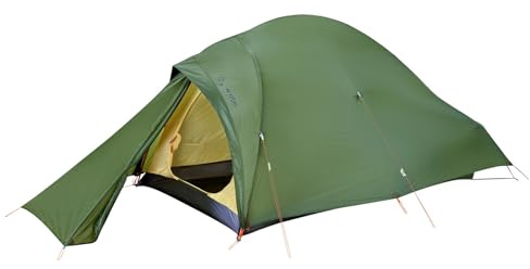 Vaude Lätt Hogan UL unisex utomhuskupoltält tillgängligt i Chute Green - 2 personer