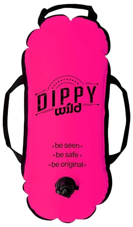 Dippy WILD Swimming Float | Swim Buoy | Tow Float for Open Water Swimming Float | Open Water Swimming Float | Swimming Buoy Open Water | Wild swimming Accessories | Swimmers, Triathletes
