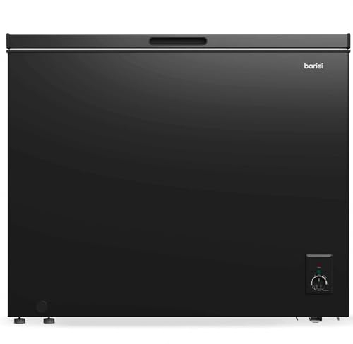 Baridi 199L Freestanding Chest Freezer with Adjustable Thermostat - Black - DH151