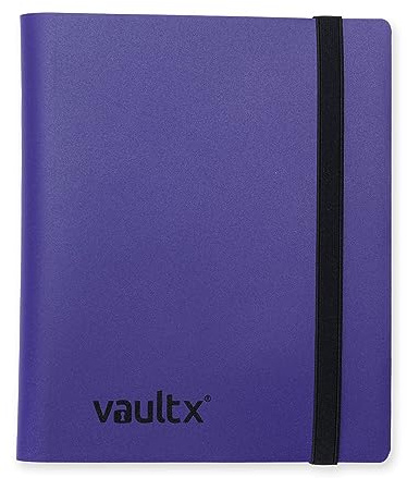 Vault X® Classeur – Album Classeur pour Cartes à Collectionner, Jeux de Cartes, Trading Card – 4 poches – 160 poches pour TCG (Violet), VX-ST00-04PR