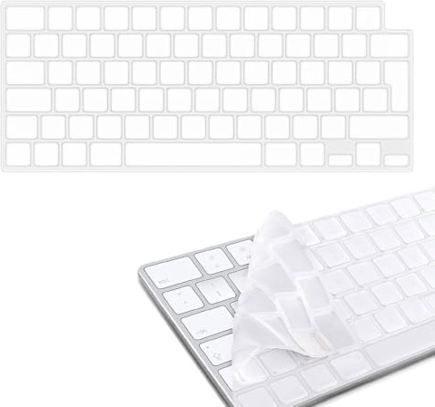 RDNKVB Cubierta de teclado para 2022 2023 2024 MacBook Air M2 M3 13.6 15.3 A2681 A2941 A3113 A3114,2021 2023 Mac Pro 14/16 M3 A2918/A2992/A2991 M2 A2779/A2780 M1 A2442/A2485 de teclado,QWERTZ EU-Layou
