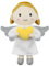 free-space Engel-Plüschpuppe, Taufgeschenk für Junge/Mädchen, Schutzengel-Puppe, Spielzeug (Angel Doll (Girl))