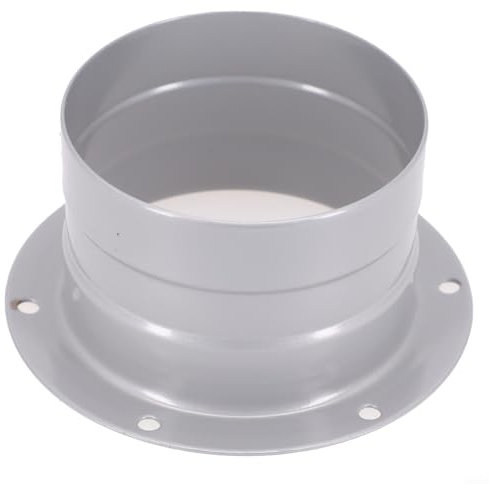 Brida de conector de conducto, montaje de tubería de ventilación de brida de metal, ventilación eficiente de color gris para edificios para equipos de ventilación (75 mm)
