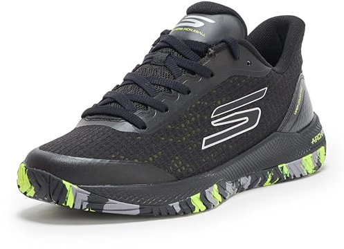 Skechers Men's Viper Court Pro Pickleball Sneaker, Black, 13
