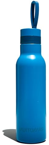 Muitomas Borraccia Termica 500ml, Leggera e Portatile in Acciaio, Design Elegante con Chiusura Ermetica, Colore Blu Ottanio