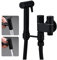 WRKMH Kit Douchette WC Noir, Laiton Douchette Toilette Un Entré et Deux Sortis Douchette WC Kit Complet avec Pulvérisateur de Bidet à 2 Fonctions, 1.2m Tuyau de Douche, Douchette Hygiénique pour WC
