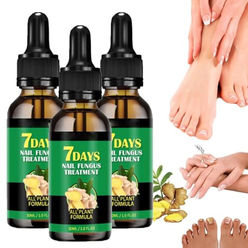Suero de crecimiento de uñas de jengibre, tratamiento de uñas de jengibre, soporte para el cuidado de las uñas, suero de tratamiento de uñas de 7 días, aceite fortalecedor de aceite nutritivo para