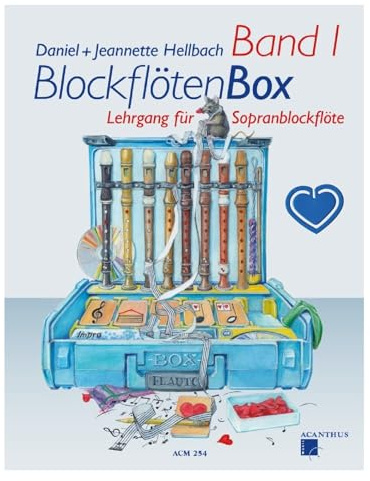 Blockflötenbox Band 1 - die beliebte Flötenschule von Daniel und Jeannette Hellbach - ACM254-9790700409401