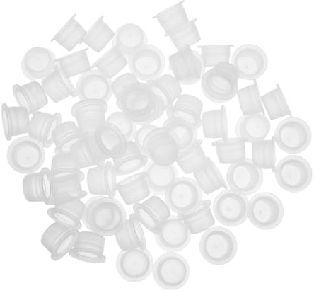 FOMIYES Bouchons D'étanchéité En Plastique Souple 18 Mm Pour Flacons Verre, Couvercles Réutilisables Joint Silicone, Compatibles Poivrière Et Salière, Kit 200 Pièces Pour Aromathérapie Et Usage Voyage
