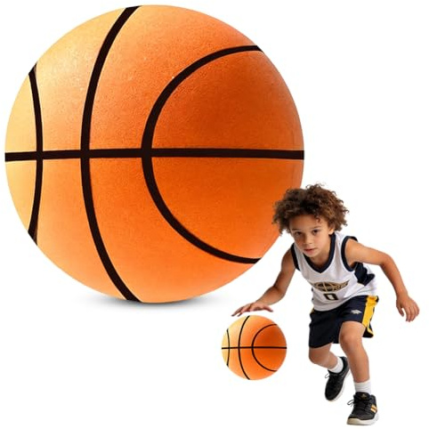 Zinueen Tyst basket storlek 7 – tyst tyst basketboll, inomhus, 2026 uppgradering Dribble Dream för träning i rummet, skumboll med brusreduceringsteknik