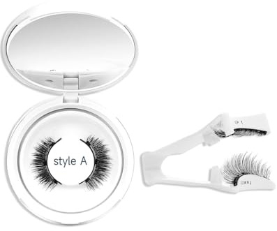 GRETY Pestañas Magneticas riutilizzabili con applicatore, Pestañas Postizas Magneticas de larga duración, Aspecto de Naturales, No requiere pegamento, fácil de colocar
