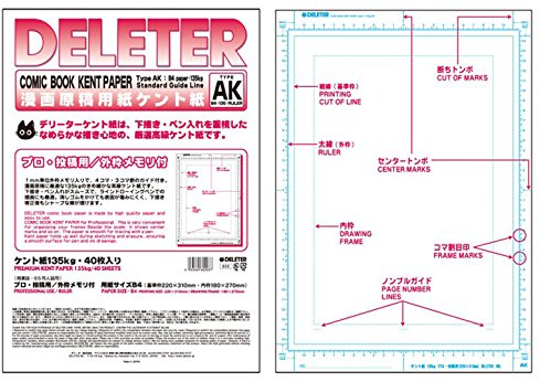 Delita Manuscript Paper, Kent Paper, B4, Memory Included, AK Type, 28.7 lbs (135 kg)