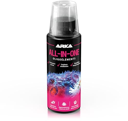 Korallenversorgung Meerwasser 118 ml - All-in-One Komplettlösung Korallen | Komplettversorgung, Spurenelemente, Mineralien, mit Kalzium, Jod, Strontium, Vitaminen, SPS, LPS, Korallenzucht, Meerwasser