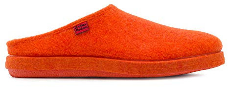 Andrés Machado - Pantofole unisex per Donna/Uomo per Estate/Inverno - AM001 - Parte esterna in feltro/Suola in gomma antiscivolo - Arancione EU 37