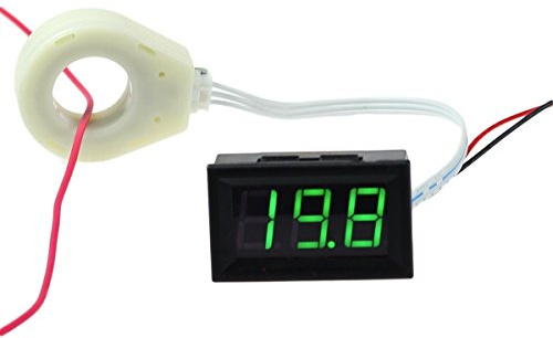 AiLi, Monitor per batteria con voltmetro, amperometro e misuratore di tensione, con trasformatore con sensore a effetto Hall, da 300 V, 100 A, 200 A o 400 A CC