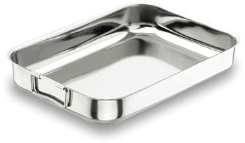 Lacor 61545 - Rustidera Con Asas Abatibles, 47 x 34, 4 x 7, 5 cm
