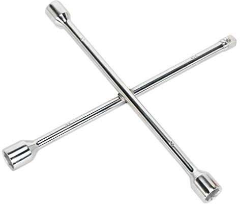 Sealey Ak2093 Lug Wrench 4-Way 1/2Sq Drive + 17 19 21Mm