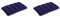 Intex 68672 - Cuscino Gonfiabile Camping Floccato Blu, Vinile, Blu, 43x28x9 cm