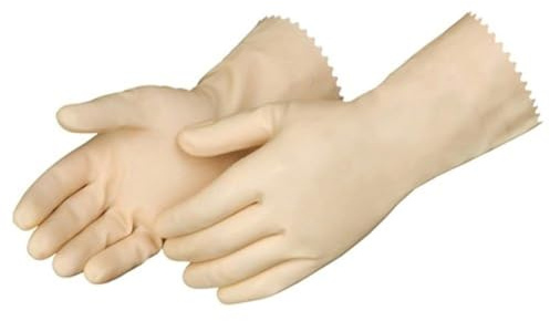 Liberty Glove & Safety 2880SL/M Latex Liquid Proof Unsupported Canner Glove, Chemical Resistant, 18 mil Thickness, 12 Length, Medium, Natural (Pack of 12)