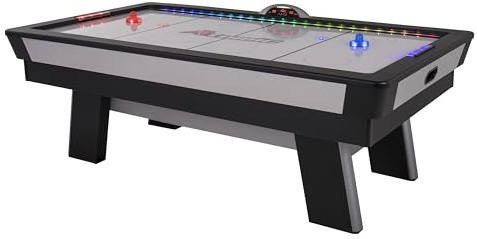 Atomic Top Shelf 7.5’ Air Hockey Table – Arcade Style Table with 120V High‑Power Motor, LED Lumen‑X Lighting, High‑Speed PVC Play Surface & LED Accessories