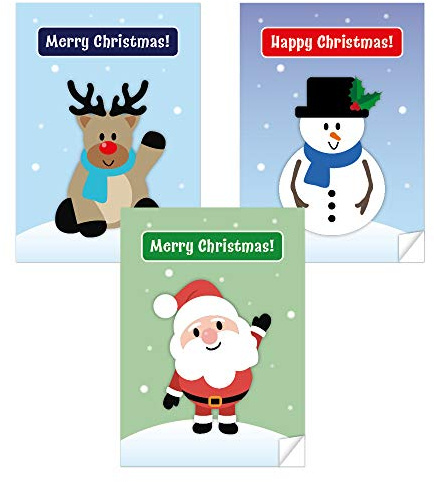 Klistermärke lösningar jul anteckningsblock variation set (paket med 36)