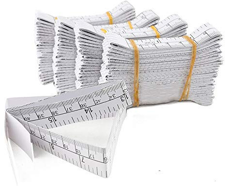 1 Mètre 40Ruban à Mesurer Papier, Règles Mesure de la Plaie, Educare Utilisé Mesurant la Tête de Bébés, Jetable Paquet de 50