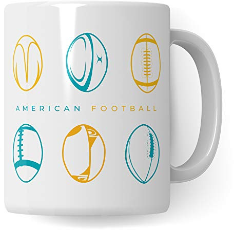 Pagma Druck American Football Tasse Geschenk, Football Spruch Becher Footballspieler Geschenkidee, Kaffeetasse für Footballer
