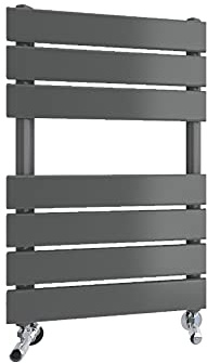 Towel Rail Bathroom Radiator Flat Panel Designer Central Heating RADs Anthracite 650x400mm