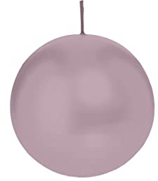 Wiedemann Kerzen Kugelkerzen Mauve Lila Ø 80 mm, 6 Stück, rußarm, tropffrei, hochwertiger Docht