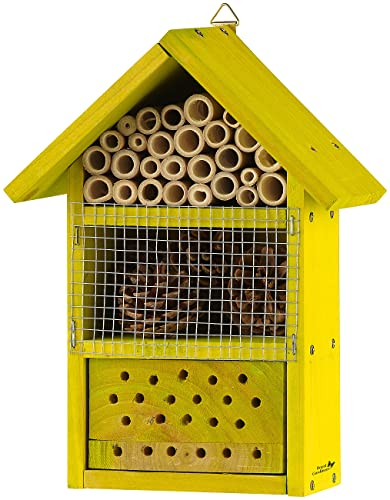 Royal Gardineer Bienenhaus: Insektenhotel-Bausatz, Nisthilfe und Schutz für Nützlinge, extra-tief (Insektenhotel Set, Bausets, insektengiften)
