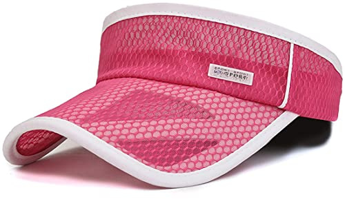 Yixda Barn visir mössa flickor pojkar solhatt justerbar sport basebollkeps hatt, ROSA, En Storlek