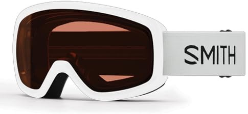 SMITH Snowday Snow Goggles – Youth Ski & Snowboarding Goggles with Distortion-Free Optics, Anti-Fog Performance & 100% UV Protection – for Boys & Girls – White, RC36