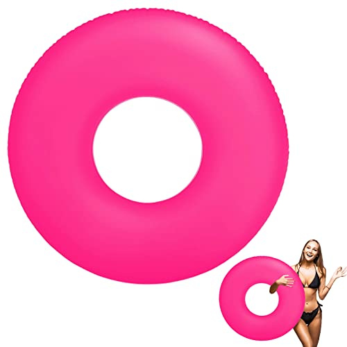 Rot Schwimmreifen Erwachsener Ø 91cm Schwimmring Poolring Aufblasbarer Schwimmring Sommer Wasser,Dauerhafter Pool Schwimmen,Lustiges Pool Floats Spielzeug Schwimm für Schwimmbadparty Sommerpool Party