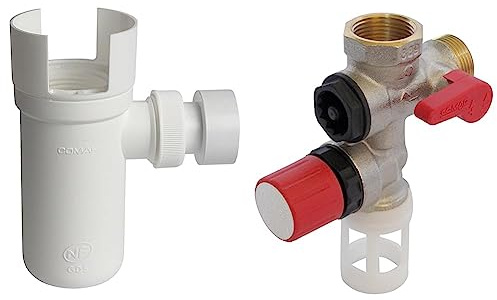 Comap S600100 Groupe DE SECURITE, sans & Groupe de sécurité 889 laiton droit pour chauffe eau, cumulus - 20x27 ou 3/4 - 889006-01