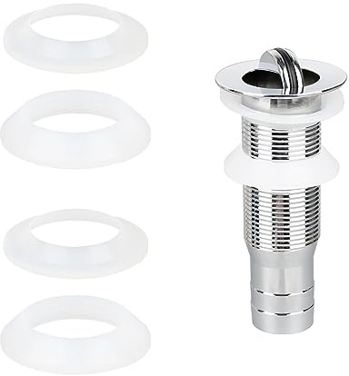 Qrity 2-Sätze Garnituren Silikon O-Ringe Dichtungsring, Auslaufsicher Dichtring, Pop Up Waschbecken Abflussdichtung, Geeignet für 37 mm Spülbeckenstöpsel im Bad