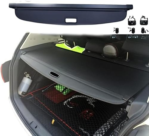 NUSHKE Auto Einziehbare Hintere Kofferraum Hutablage Für Vw Golf 6 MK6 2008-2013, Trunk Cargo Abdeckung Kofferraum-Vorhang Regal Schattenschutz
