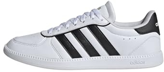 Adidas Women's Breaknet Sleek, White/Black/Gold Metallic, 11