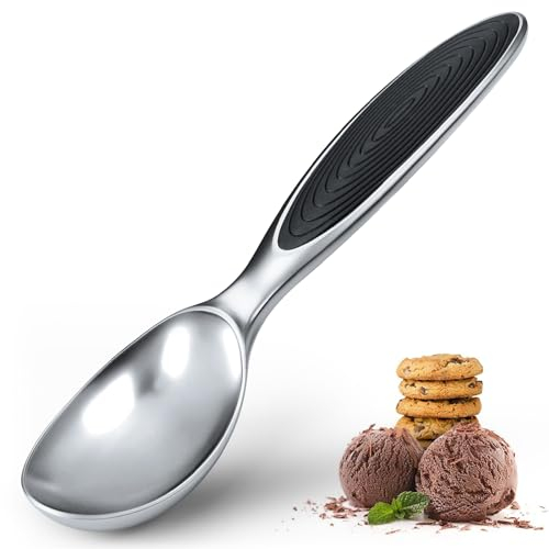 Tarnel Eisportionierer Edelstahl, Eislöffel Edelstahl Poliert für Eiscreme Melone Fleischbällchen Kuchen Teig Plätzchen Keksteig Reis
