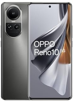 OPPO Reno10 CPH2531 6.7 inch FHD+ Smartphone Mobile 3D AMOLED Panel 8GB RAM 256GB Storage Grey - CPH2531-Black