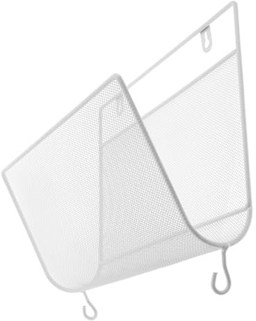 MUCKLILY Bücherregal An Weißer Wand Wandmontierte Regale Aktenhalter Zur Wandmontage Wandmontierter Dokumentenhalter Wand-Mail-Organizer Eisen Büro Einfach Lagerregal