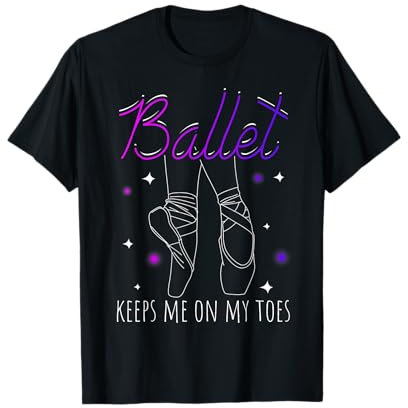 Ballett KEEPS ME ON MY TOES Ballett-Spitzenschuhe T-Shirt