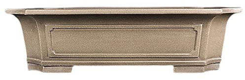 TEESONG Pflanztöpfe für den Innenbereich, Retro-Boden, große Blumentöpfe, rechteckig, Alabaster-Töpfe, Kiefer und Zypresse, Pflaume, Blumentöpfe, Outdoor-Töpfe