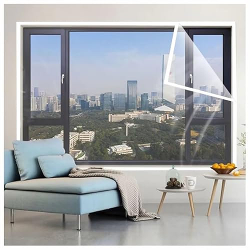 Fensterschrumpffolie Weiß 80x100cm Transparente Isolierfolie Kann In Fenstern,SchiebetüRen,SchräNken,SchräNken Und Anderen Orten Verwendet Werden,