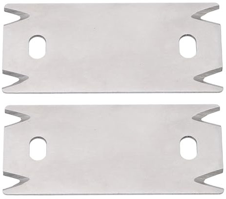 2 Stück Trimmer-Schaberklingen aus Karbonstahl, Ersatz für manuellen Holzschneider, präzises Schneiden für PVC-ABS-Melaminfurnier, verdicktes Design mit feinem Schnitt