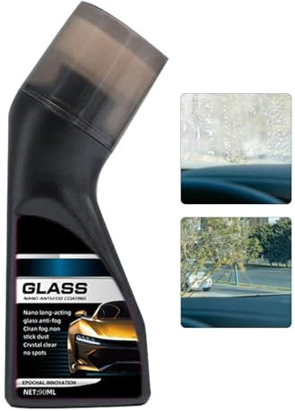 Repelentes de agua antiniebla de 90 ml para parabrisas, espejos, agente de revestimiento antivaho, protector de parabrisas de coche, agente antivaho, repelente de lluvia, espray antivaho para vidrio