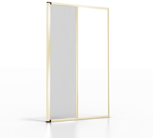 AEFFE Zanzariera a Rullo per Porta Finestra Alluminio 150x250cm, Diversi colori, Riducibile, Avvolgibile per Porte, Finestre, Balconi, Terrazzi (Avorio)