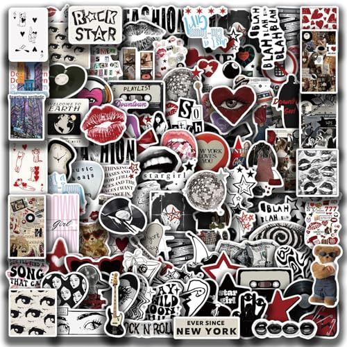Downtown Y2K Girls Stickers 100 Pcs Waterproof Cute Funny Stickers for Laptop Skateboard Computer Water Bottle Scrapbook Luggage Car Helmet Bike,Vinyl Aesthetic Downtown Girl Sticker for Teens Adults